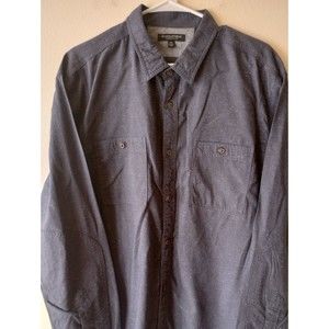 Banana Republic Men's Long Sleeve Collared Button Up Gray Casual Shirt Size XXL